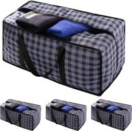 👜 ospuort heavy-duty extra large moving storage bags (4 pack) - reusable storage bags with handles - ideal for college moving supplies, camping, and christmas decorations storage логотип