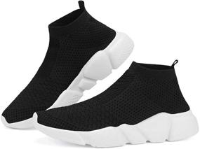 img 1 attached to 👟 Voxge Sock Sneakers: Lightweight, Breathable Athletic Running Shoes – Ideal for Men and Women, Fashionable Tennis Sport Walking Shoes