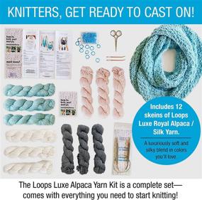 img 3 attached to 🧶 Ultimate Knitting Starter Kit: All-in-One for Novices - 4 Project Essentials + Patterns with Video Tutorials | Loops Luxe Chunky Royal Alpaca Yarn and Learn to Knit Set