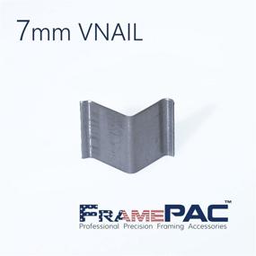 img 2 attached to 🖼️ 400 Pack of Ultra Strong 7mm (1/4 Inch) V-Nails for Hardwood Picture Frames - Loose Vnail Wedges for Joining Picture Frame Corners