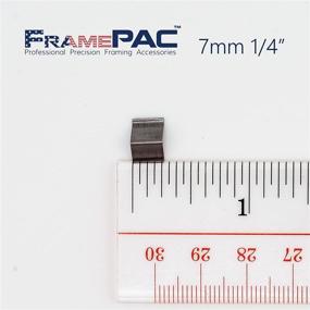 img 1 attached to 🖼️ 400 Pack of Ultra Strong 7mm (1/4 Inch) V-Nails for Hardwood Picture Frames - Loose Vnail Wedges for Joining Picture Frame Corners