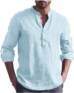 tinkwell sleeve henley casual shirts: stylish men's clothing for every occasion logo