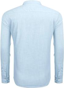 img 2 attached to Tinkwell Sleeve Henley Casual Shirts: Stylish Men's Clothing for Every Occasion