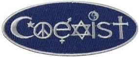 img 1 attached to Coexist Embroidered Patch 3 625 Wide