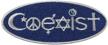 coexist embroidered patch 3 625 wide logo