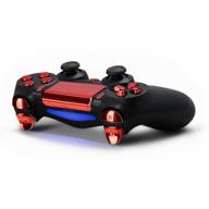 🎮 enhance your gaming experience with kwmobile red plastic keys - perfect ps4 controller replacement keys logo