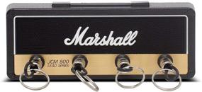 img 1 attached to Marshall Jack Rack - Wall Mounted Guitar Amp Key Hanger with License. Includes 4 Guitar Plug Keychains and 1 Wall Mounting Kit for Easy Installation (Standard JCM800)