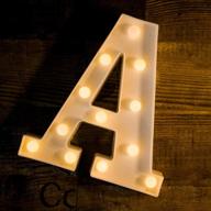 🌟 stylish foaky led letter lights for night light decoration at weddings or parties - battery powered lamps for christmas, home bar, birthdays (a) логотип