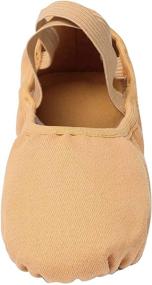 img 2 attached to 🩰 Linodes Stretch Canvas Split Sole Dance Shoes - Ideal for Girls and Women