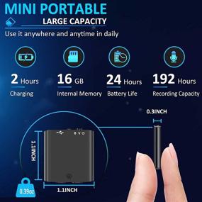 img 1 attached to Hfuear Mini Voice Activated Recorder - Ultra Small 32GB Magnetic Digital Recorder with Long Recording Capacity for Lecture, Interview, Meeting - Portable Recording Device