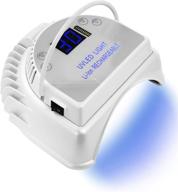 💅 white mini lop 64w rechargeable pro led gel nail uv lamp - cordless, wireless uv led nail light for nails logo
