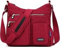 👜 сумочка-кроссбоди stuoye: стильная, лёгкая, сделанная из нейлона плечевая сумка с несколькими карманами - идеальная сумка для путешествий и повседневного использования для женщин. логотип