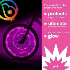 img 2 attached to 🚲 Brightz WheelBrightz LED Bike Wheel Light – 1-Piece Wheel Light – Bike Light Decor Accessories – Top Stocking Stuffer Gift for Kids, Teens, Boys, Girls, Men, Women in 2021