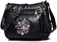 👛 elda embroidered crossbody pocketbooks: unique women's handbags & wallets logo