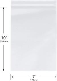 img 2 attached to Pack Zipper Reclosable Plastic Bags Household Supplies and Paper & Plastic