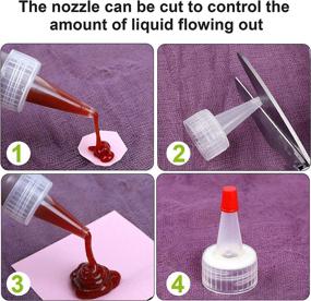 img 1 attached to Red Plastic Squeeze Bottles – 1 Ounce Capacity