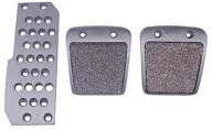 3-piece nonslip car foot rest fuel brake manual pedals set for honda accord s2000 civic del sol fit rsx nsx mugen jdm logo
