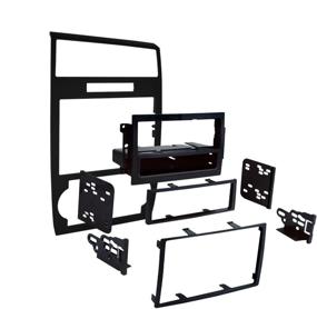 img 1 attached to 🚗 Enhance your Dodge Vehicle's Aesthetics with Metra 99-6519B Single/Double DIN Installation Dash Kit in Black