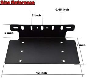 img 3 attached to Кронштейн для установки светодиодной планки DaSen - совместим с различными размерами и американскими стандартными номерными знаками для грузовиков, внедорожников и внедорожных автомобилей 4x4.