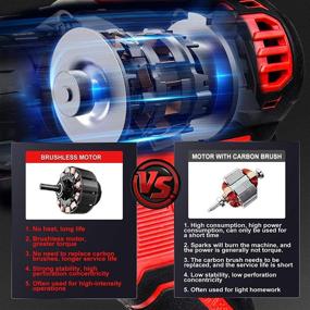 img 2 attached to 🔋 Newtall Brushless Driver with 1 Battery and 12 Magnetic Function