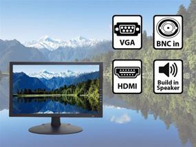img 3 attached to 📺 101AV Безопасность 18.5-дюймовый HD ЖК-монитор с HDMI VGA и BNC входами, встроенным динамиком, аудио-видео дисплеем для КВТ DVR Дома Офисного Наблюдения - Дополнительный крепеж.