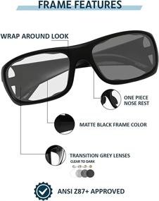 img 3 attached to Photochromic Safety Glasses Transition Lenses