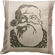 25-inch by 25-inch santa flour sack style throw pillow from primatives by kathy logo