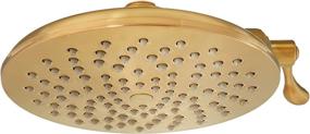 img 4 attached to Moen S6320EPBG Velocity Eco-Performance Showerhead: Immersion Rainshower Tech, Brushed Gold Finish
