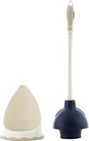 img 2 attached to 🚽 Superio Beige Plunger with Comfort Grip and Matching Caddy - Heavy Duty, for Clean Bathroom Sink and Toilet