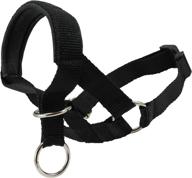 🐶 ultimate control: dog head collar halter in sleek black - available in 6 sizes logo