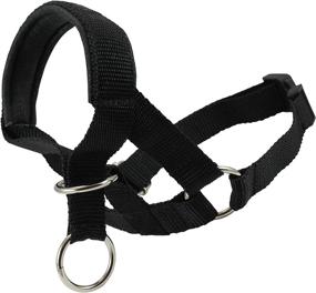 img 4 attached to 🐶 Ultimate Control: Dog Head Collar Halter in Sleek Black - Available in 6 Sizes