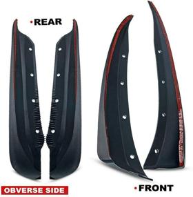 img 2 attached to A-Premium Splash Guards Mud Flaps for Chevrolet Corvette Base C6 Convertible Coupe 2005-2013 Front and Rear 4-PC Set