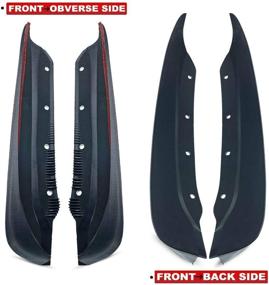 img 1 attached to A-Premium Splash Guards Mud Flaps for Chevrolet Corvette Base C6 Convertible Coupe 2005-2013 Front and Rear 4-PC Set