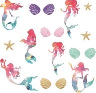 seashells transfer decorate birthday mermaids logo