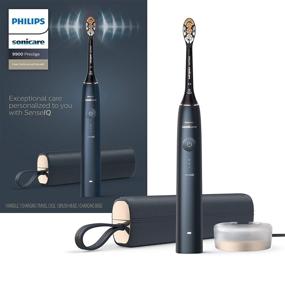 img 4 attached to 🪥 Enhanced Philips Sonicare 9900 Prestige Electric Toothbrush with SenseIQ, Midnight Finish, HX9990/12