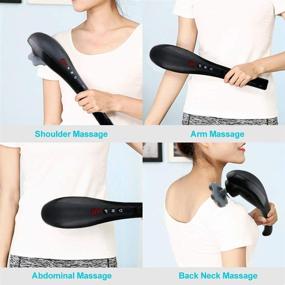 img 2 attached to 💆 Cordless Handheld Back Massager with Interchangeable Nodes for Father's Day Gift - Relieve Body Pain & Muscle Tension Effectively