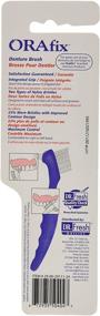 img 1 attached to Чистящая зубная щетка для протезов с щетинками ORAFIX