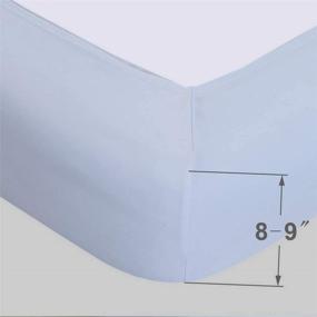 img 1 attached to 🛏️ White Box Spring Cover & Wrap, Full Size - Bed Skirt Alternative with Elastic Band - Includes Extra Gift