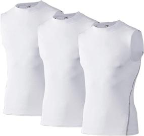 img 3 attached to 👕 Ultimate Performance: Youth Compression Tank Tops & Sleeveless Shirts for Boys and Girls - Ideal Base Layer Vest for Athletic Workouts and Undershirts