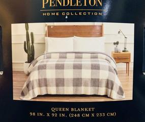 img 2 attached to 🔲 Pendleton ROB Roy Gray Queen Size Blanket - Enhancing Your Home Collection