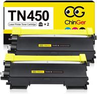 🖨️ reliable tn450 compatible toner cartridge replacement for brother printers - hl-2270dw, hl-2280dw, hl-2230, hl-2240, mfc-7360n, mfc-7860dw, dcp-7065dn, intellifax 2840 2940 (2 black) logo