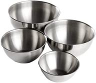 🥣 yanxuan stainless steel mixing bowls - space-saving set of 4 for cooking, baking & prep, easy to clean - kitchen storage organizers logo