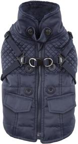 img 4 attached to 🐾 Puppia Wilkes Winter Fleece Vest: Stylish and Snug Outerwear for Your Canine Companion