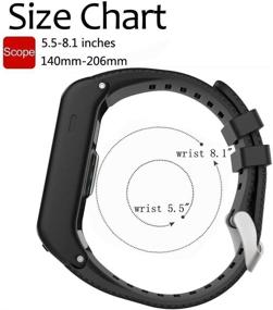 img 2 attached to QGHXO Band for Garmin Vivoactive HR - Premium Soft Silicone Replacement Watch Band (Bands Only, No Tracker)