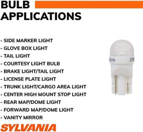 img 1 attached to 💡 SYLVANIA 168 T10 W5W White LED Bulb - Pack of 2 (168SL.BP2)