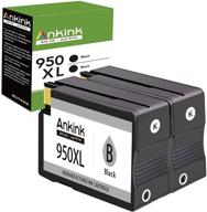 перезаправленный картридж ankink 950xl черного цвета (2 штуки) для принтера hp officejet pro 8600 8610 8620 8630 8615 251dw 271dw. логотип