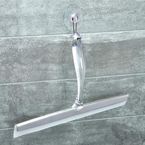 img 2 attached to 🚿 Zia Metal and Plastic Bathroom Squeegee for Shower, Glass Doors, Floors, Mirrors - 12 Inches, Clear and Stainless Steel - Includes Suction Hook Holder