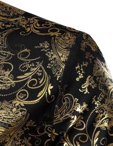 img 1 attached to ZEROYAA Luxury Paisley Printed Stylish Men's Clothing in Shirts