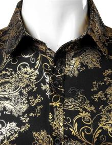 img 2 attached to ZEROYAA Luxury Paisley Printed Stylish Men's Clothing in Shirts