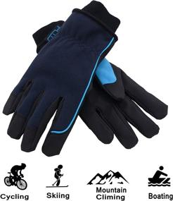 img 1 attached to Thermal Windproof Thinsulate Men's Accessories by HANDLANDY: Waterproof Performance Included